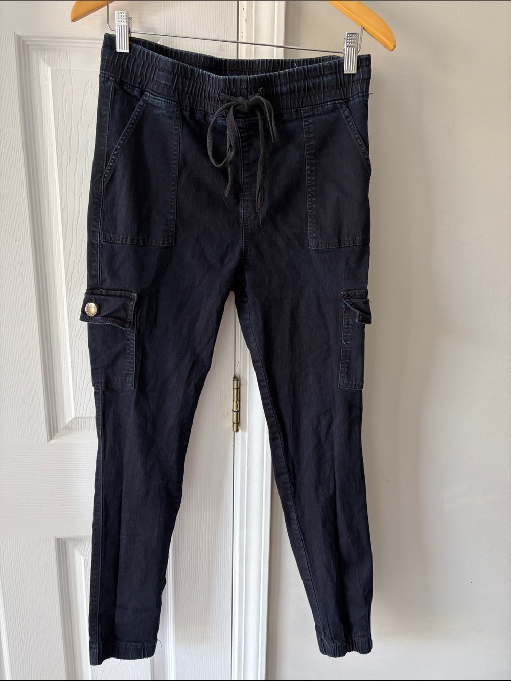 VIP Black Cargo Jogger Pants